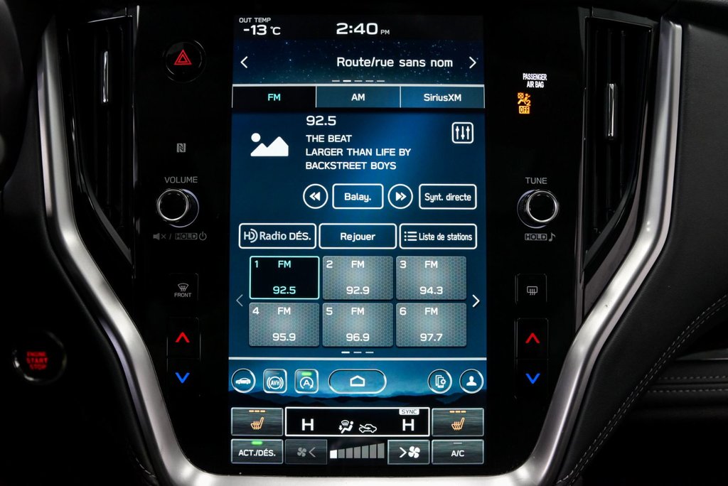 Subaru Outback Limited XT, Carplay, Bancs Chauffants 2023 à Sainte-Julie, Québec - 20 - w1024h768px