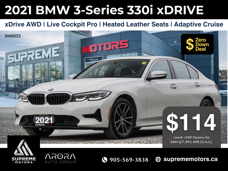 2021 BMW 3 Series 330i xDrive in Mississauga, Ontario - 1 - w1024h768px
