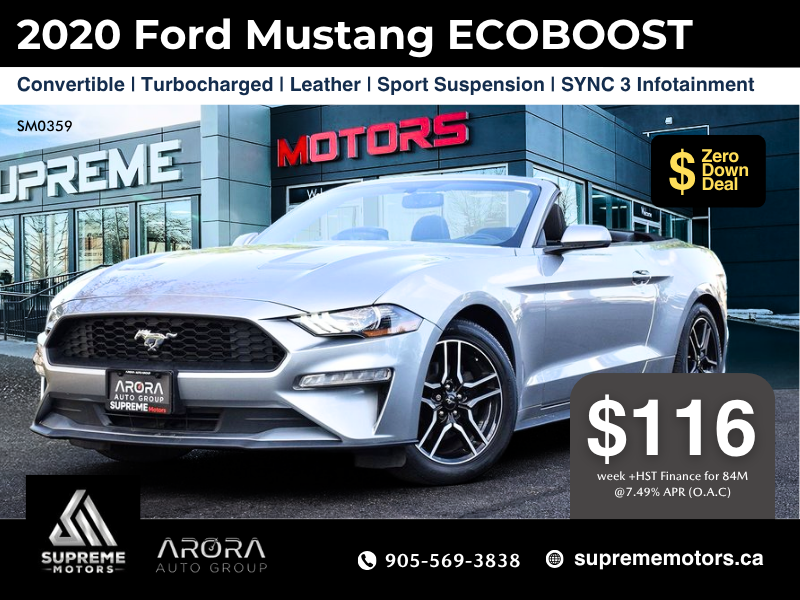 2020 Ford Mustang ECOBOOST in Mississauga, Ontario - 1 - w1024h768px