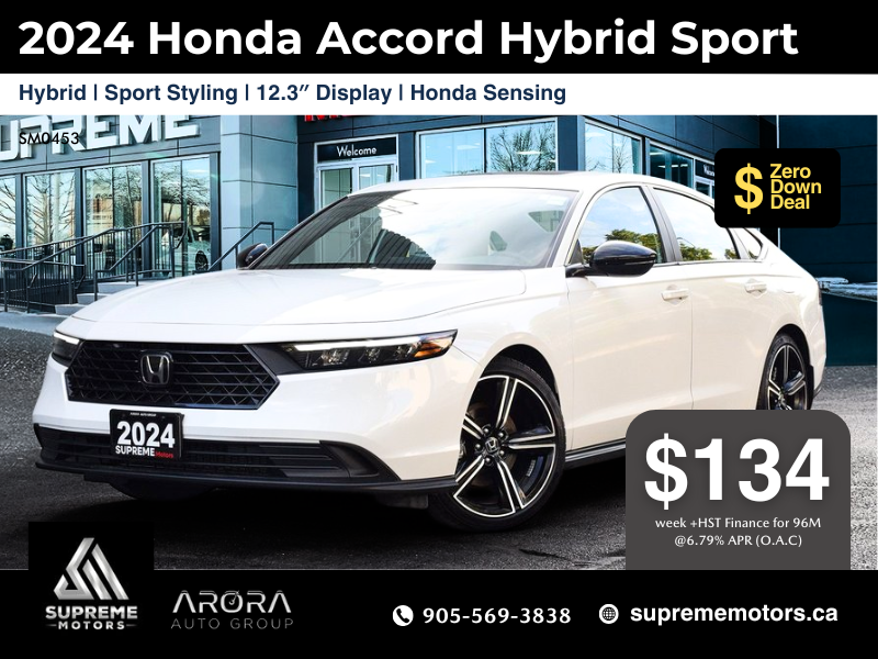 2024 Honda Accord Hybrid Sport in Mississauga, Ontario - 1 - w1024h768px