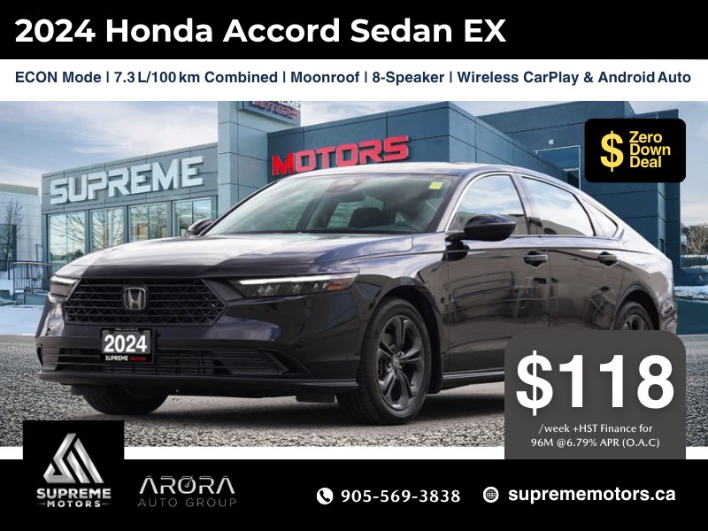 2024 Honda Accord Sedan EX in Mississauga, Ontario - 2 - w1024h768px