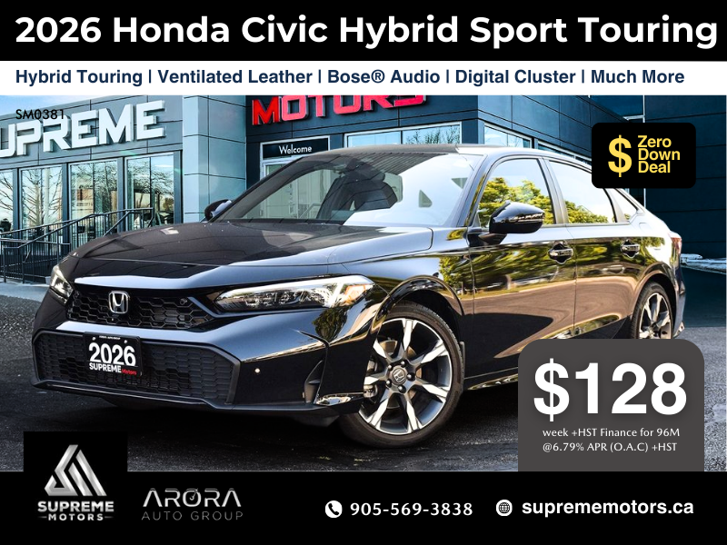 2026 Honda Civic Sedan Hybrid Sport Touring in Mississauga, Ontario - 1 - w1024h768px