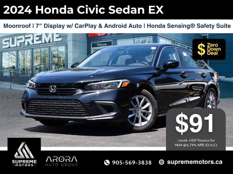 2024 Honda Civic Sedan EX in Mississauga, Ontario - 1 - w1024h768px
