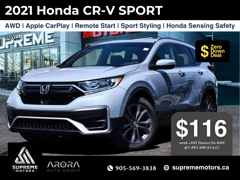 2021 Honda CR-V SPORT in Mississauga, Ontario - 1 - w1024h768px
