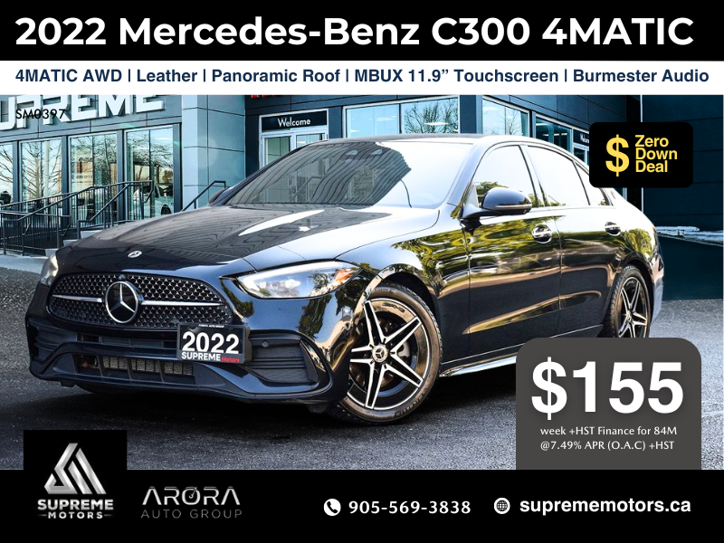 2022 Mercedes-Benz C-Class C 300 in Mississauga, Ontario - 1 - w1024h768px