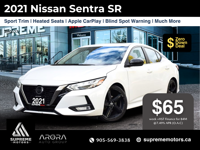 2021 Nissan Sentra SR in Mississauga, Ontario - 1 - w1024h768px