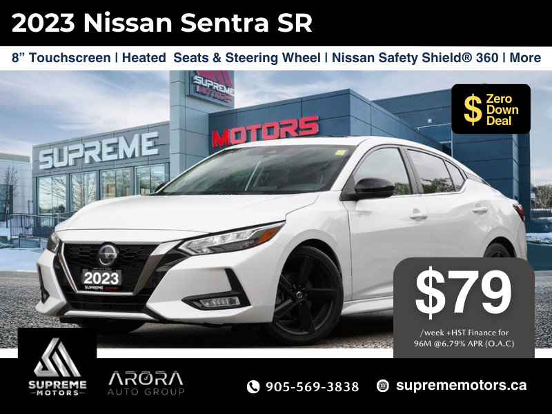 2023 Nissan Sentra SR in Mississauga, Ontario - 1 - w1024h768px