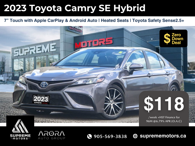 2023 Toyota Camry SE HYBRID in Mississauga, Ontario - 1 - w1024h768px