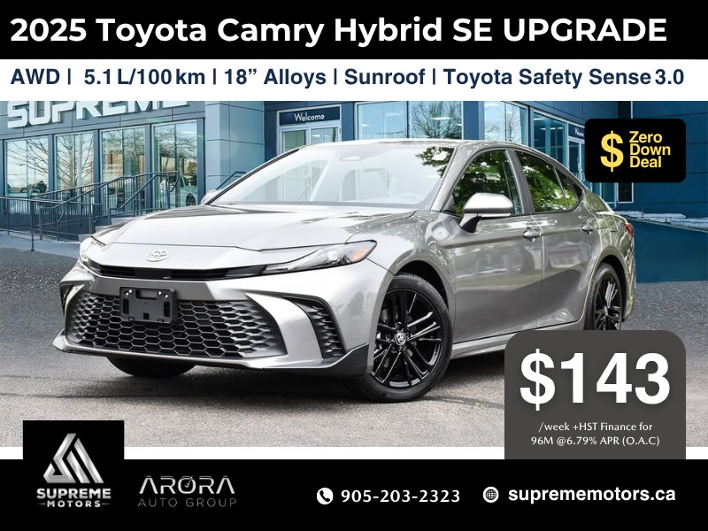2025 Toyota Camry SE Upgrade in Mississauga, Ontario - 2 - w1024h768px