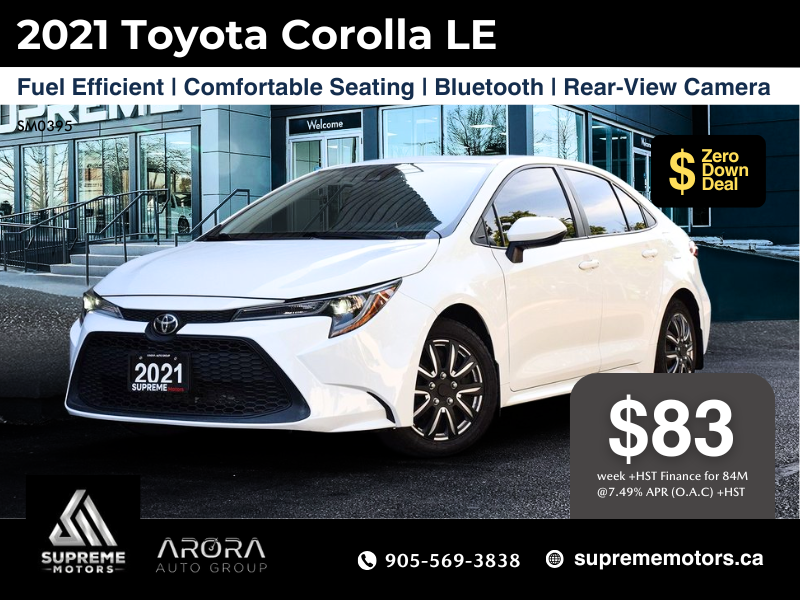 2021 Toyota Corolla LE in Mississauga, Ontario - 1 - w1024h768px