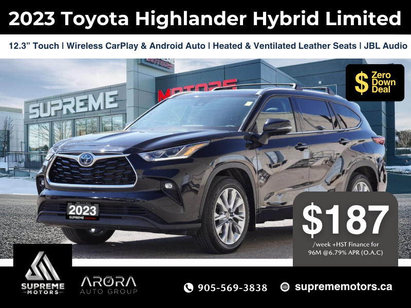 2023 Toyota Highlander Hybrid Limited in Mississauga, Ontario - 1 - w1024h768px