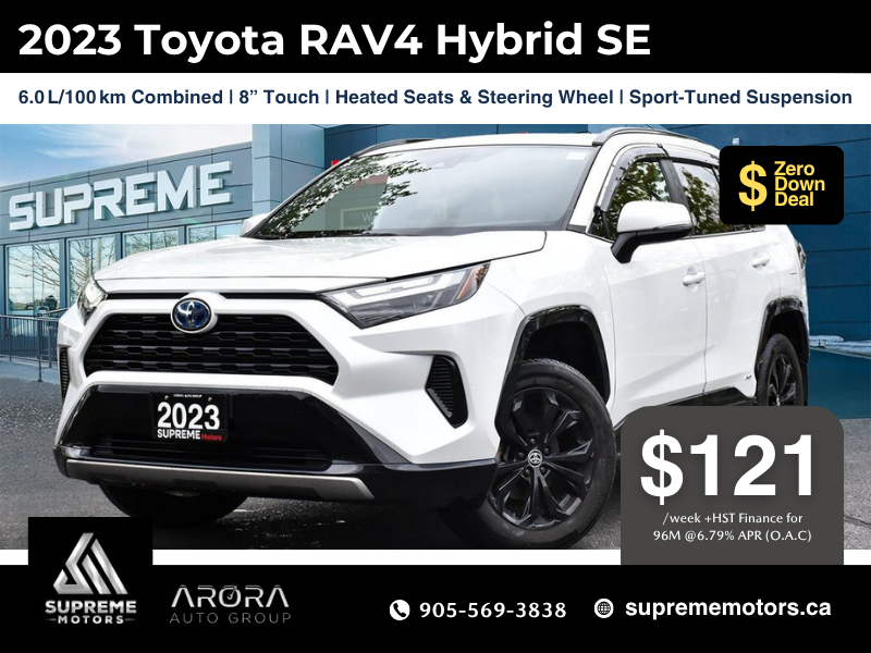 2023 Toyota RAV4 Hybrid SE in Mississauga, Ontario - 1 - w1024h768px