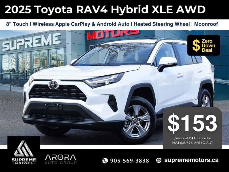 2025 Toyota RAV4 Hybrid Hybrid XLE AWD in Mississauga, Ontario - 9 - w1024h768px