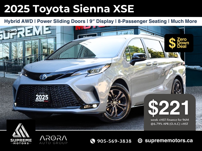 2025 Toyota Sienna XSE in Mississauga, Ontario - 1 - w1024h768px