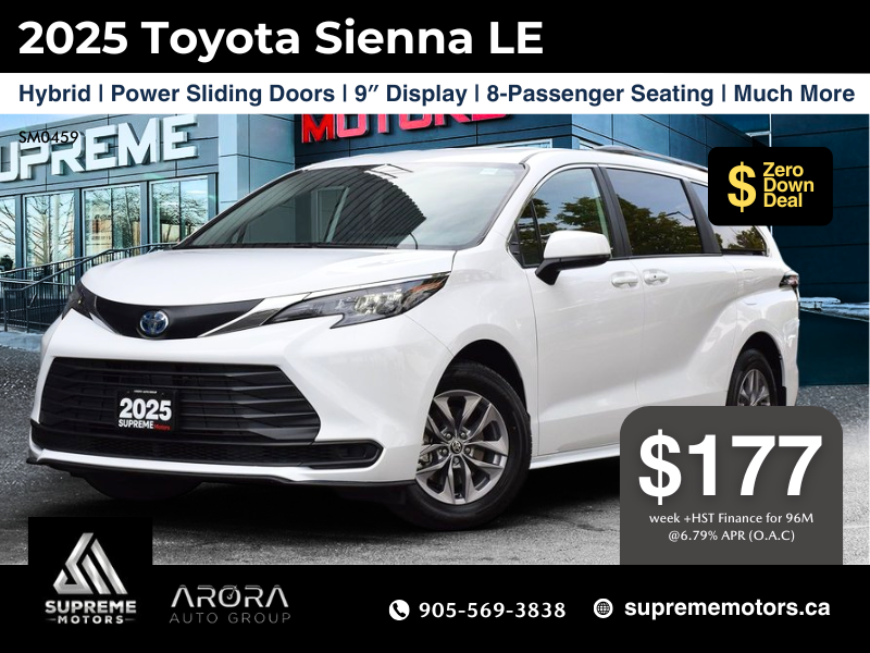 2025 Toyota Sienna LE in Mississauga, Ontario - 1 - w1024h768px