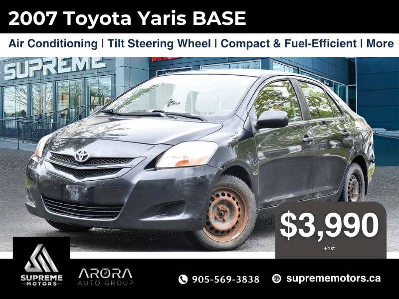 2007 Toyota Yaris BASE in Mississauga, Ontario - 1 - w1024h768px