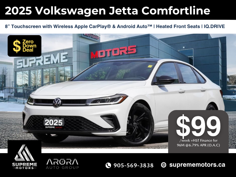 2025 Volkswagen Jetta Comfortline in Mississauga, Ontario - 1 - w1024h768px