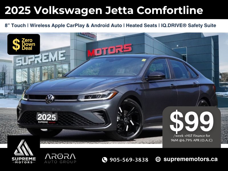 2025 Volkswagen Jetta COMFORTLINE in Mississauga, Ontario - 2 - w1024h768px