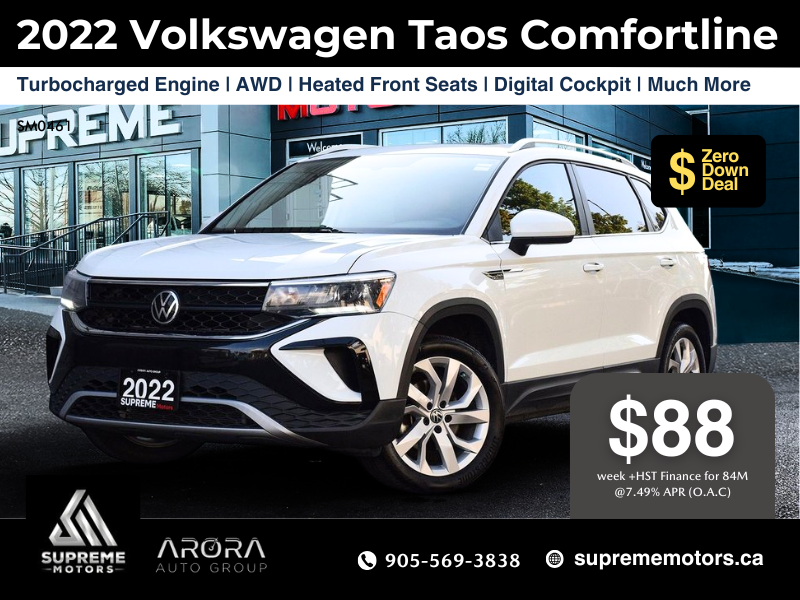 2022 Volkswagen Taos Comfortline in Mississauga, Ontario - 1 - w1024h768px