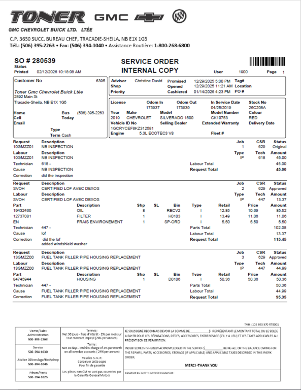 2019 Chevrolet Silverado 1500 Custom Trail Boss in Tracadie-Sheila, New Brunswick - 12 - w1024h768px