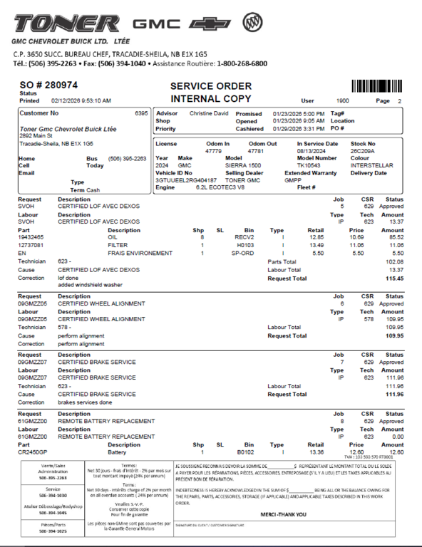 2024 GMC Sierra 1500 AT4 in Tracadie-Sheila, New Brunswick - 11 - w1024h768px