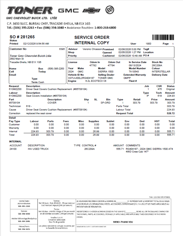 2024 GMC Sierra 1500 AT4 in Tracadie-Sheila, New Brunswick - 13 - w1024h768px