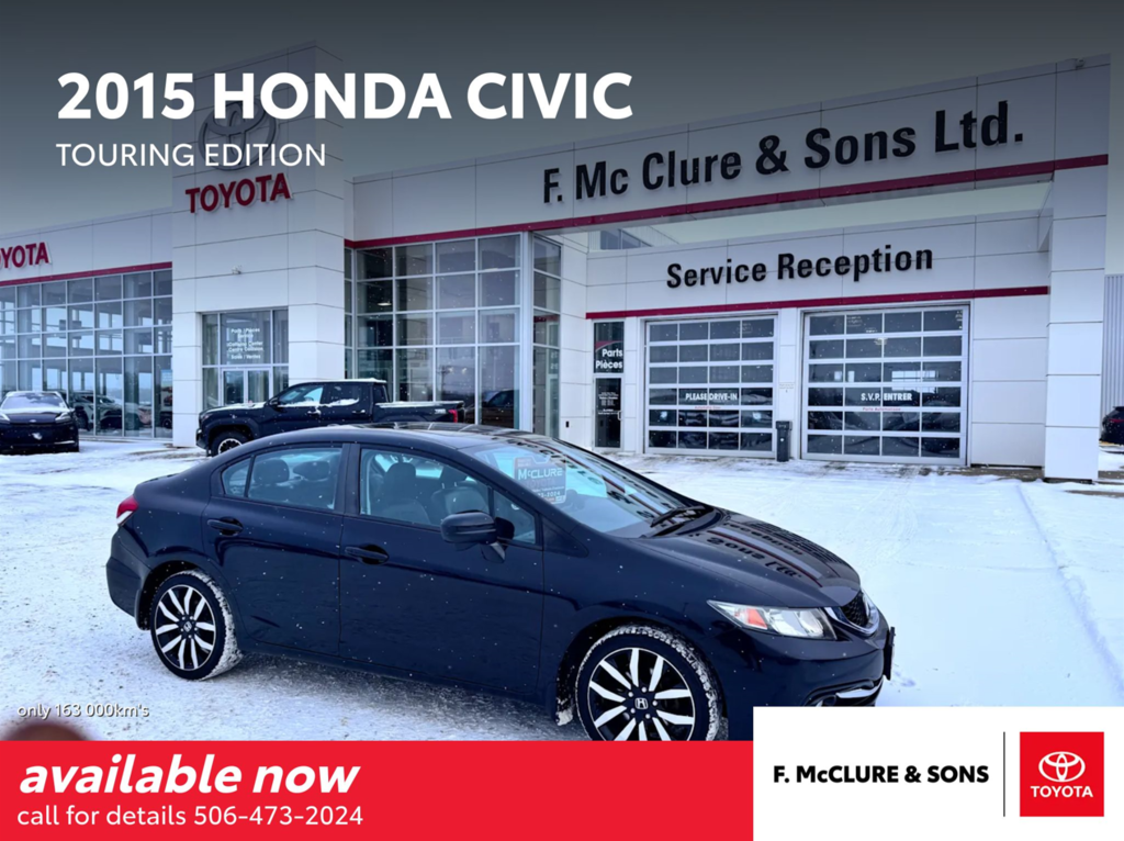 2015 Honda Civic Sedan Touring in Grand Falls, New Brunswick - 1 - w1024h768px