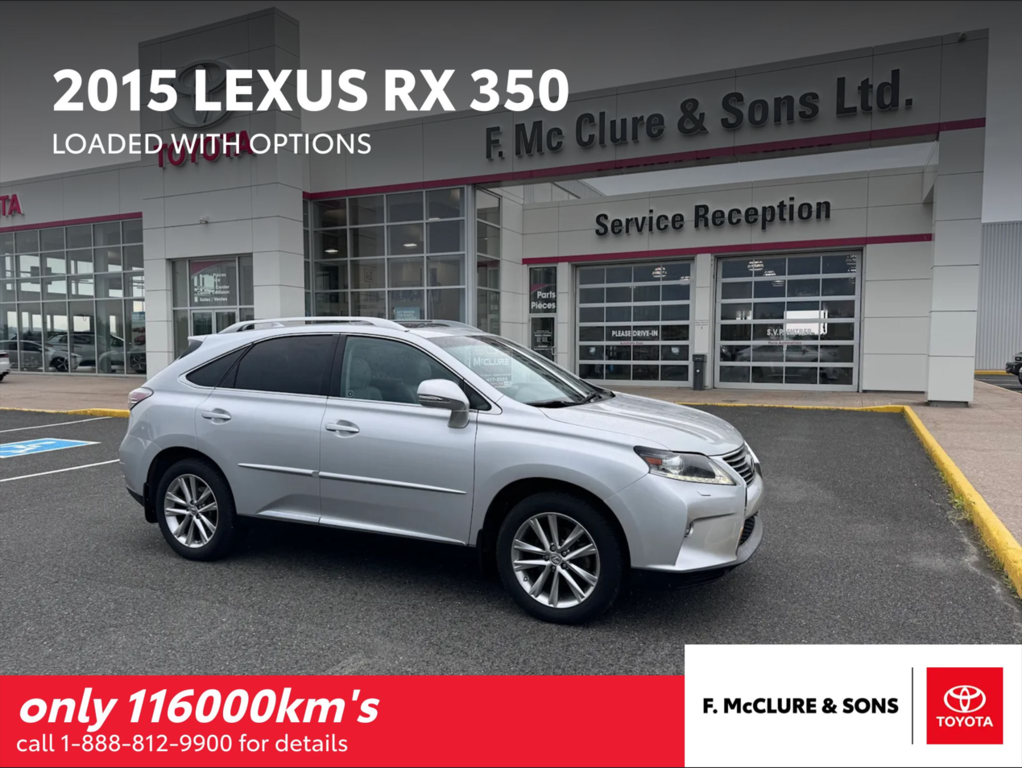 2015  RX 350 Base in Grand Falls, New Brunswick - 1 - w1024h768px