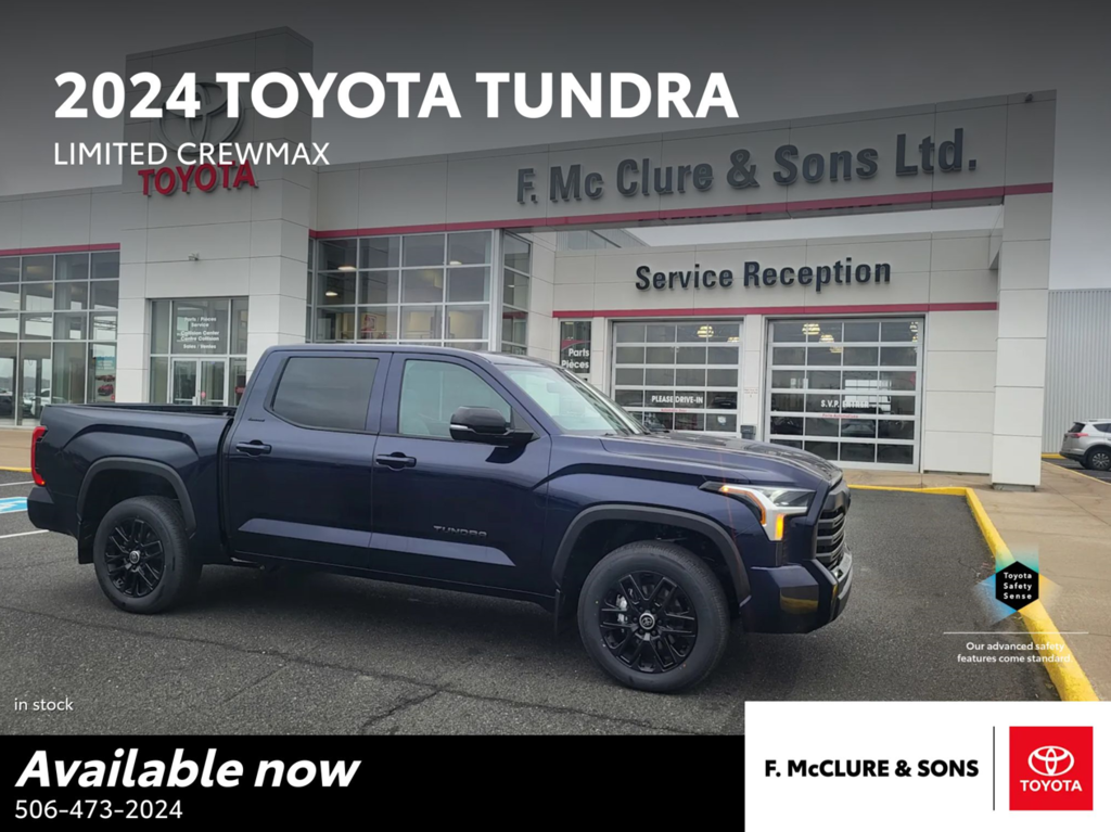 2024  Tundra CREWMAX LIMITED in Grand Falls, New Brunswick - 1 - w1024h768px