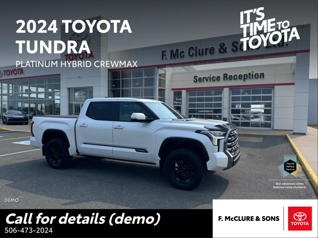 2024  Tundra Platinum Hybrid in Grand Falls, New Brunswick - 1 - w1024h768px