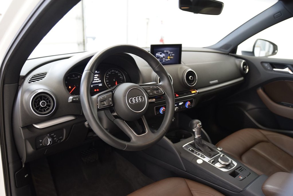 2019 Audi A3 AWD+CUIR BRUN+BAS KILO+LED in Laval, Quebec - 9 - w1024h768px