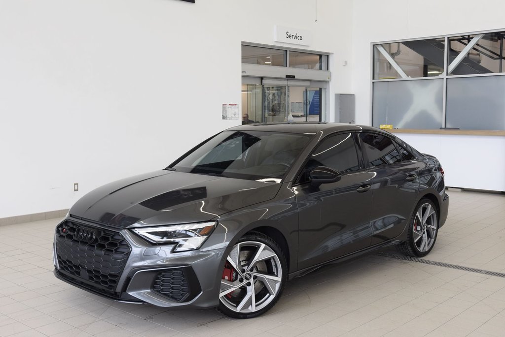 2022 Audi S3 SEDAN TECHNIK+BLACK PACK+BANG&OLUFSEN+TOIT in Laval, Quebec - 1 - w1024h768px