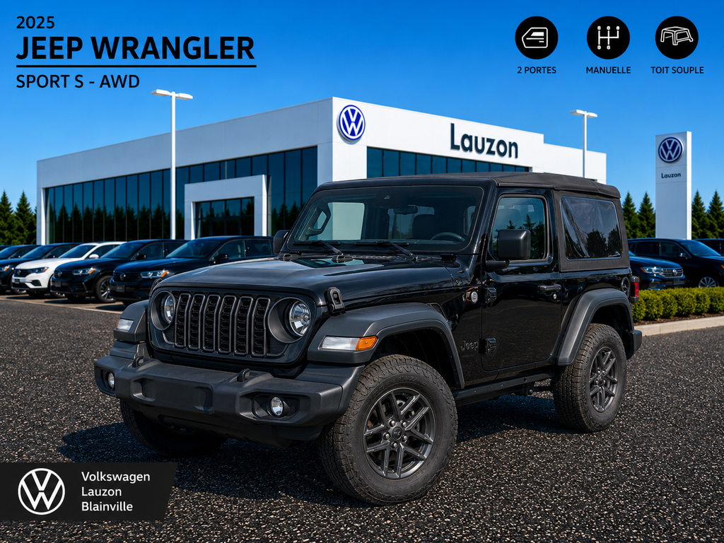 Jeep Wrangler Sport S+AIR CLIM+COMME NEUF 2025 à Laval, Québec - 1 - w1024h768px