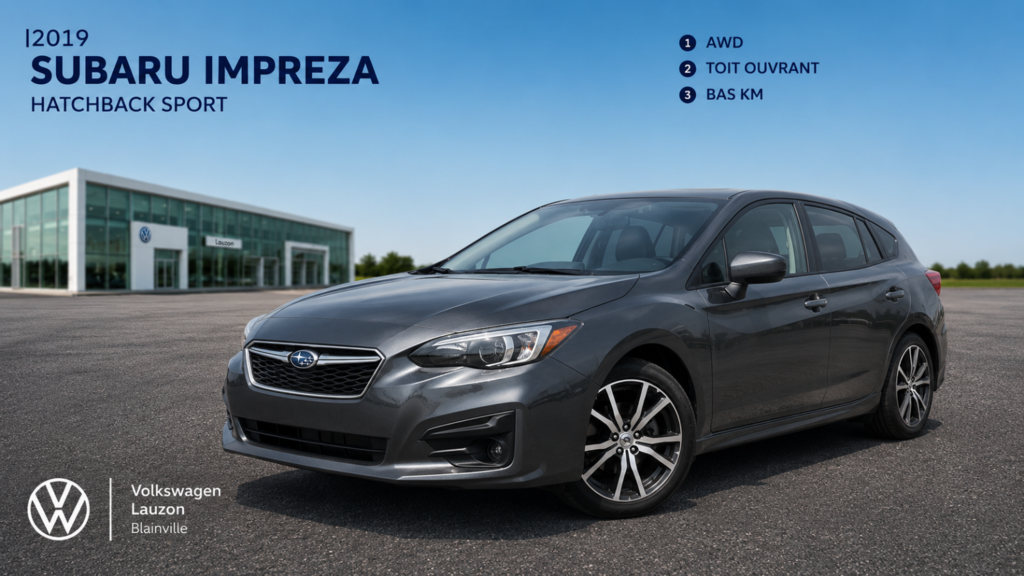 Subaru Impreza HATCHBACK+SPORT+AWD+TOIT 2019 à Laval, Québec - 1 - w1024h768px