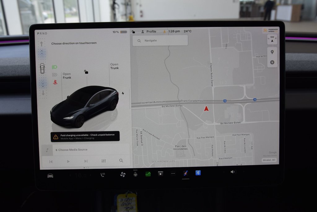 2024 Tesla MODEL 3 LONG RANGE+AWD+LED+NAVI in Laval, Quebec - 26 - w1024h768px
