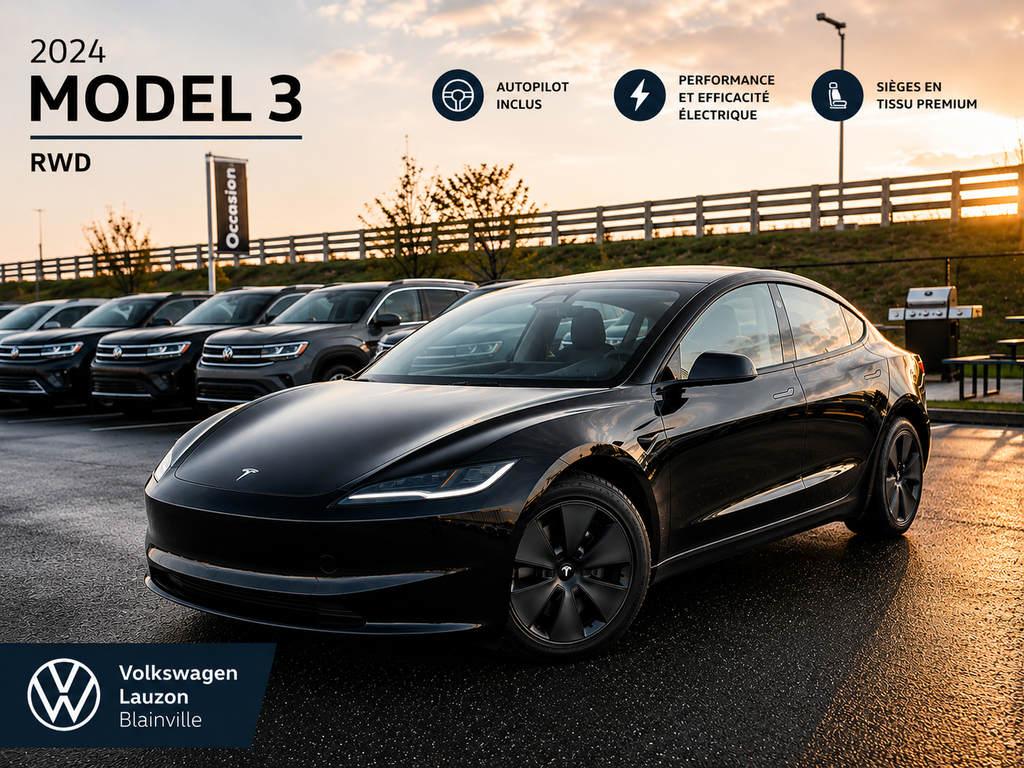 Tesla Model 3 SR+CUIR+TOIT PANO+LED+NAV 2024 à Laval, Québec - 1 - w1024h768px