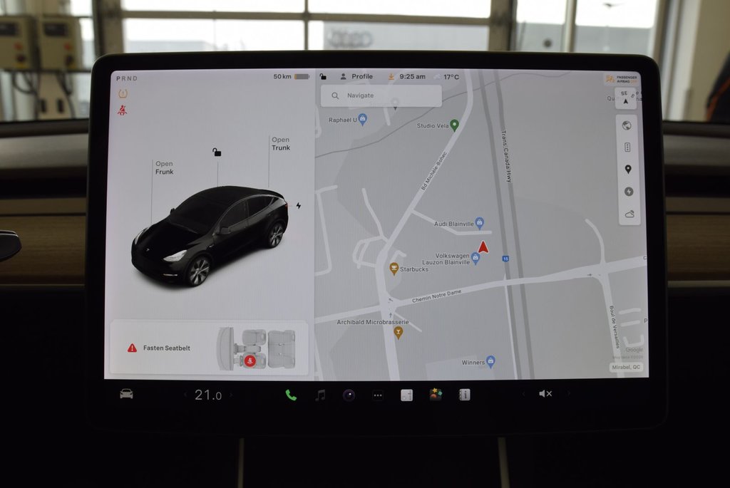 Tesla Model Y CUIR+TOIT PANO+LED+BAS KM 2021 à Laval, Québec - 12 - w1024h768px