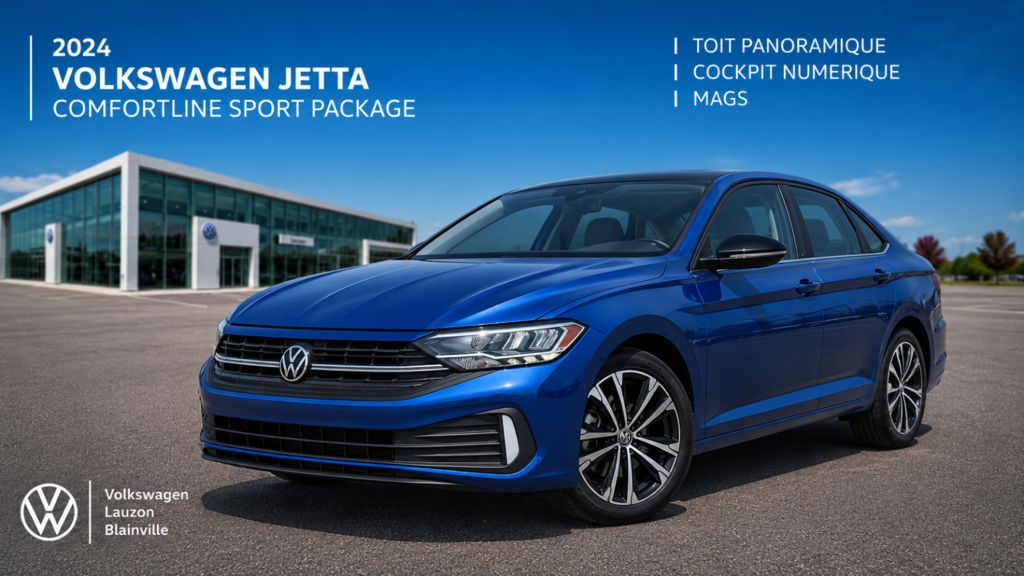 2024 Volkswagen Jetta COMFORTLINE+SPORT PACK+ in Laval, Quebec - 1 - w1024h768px