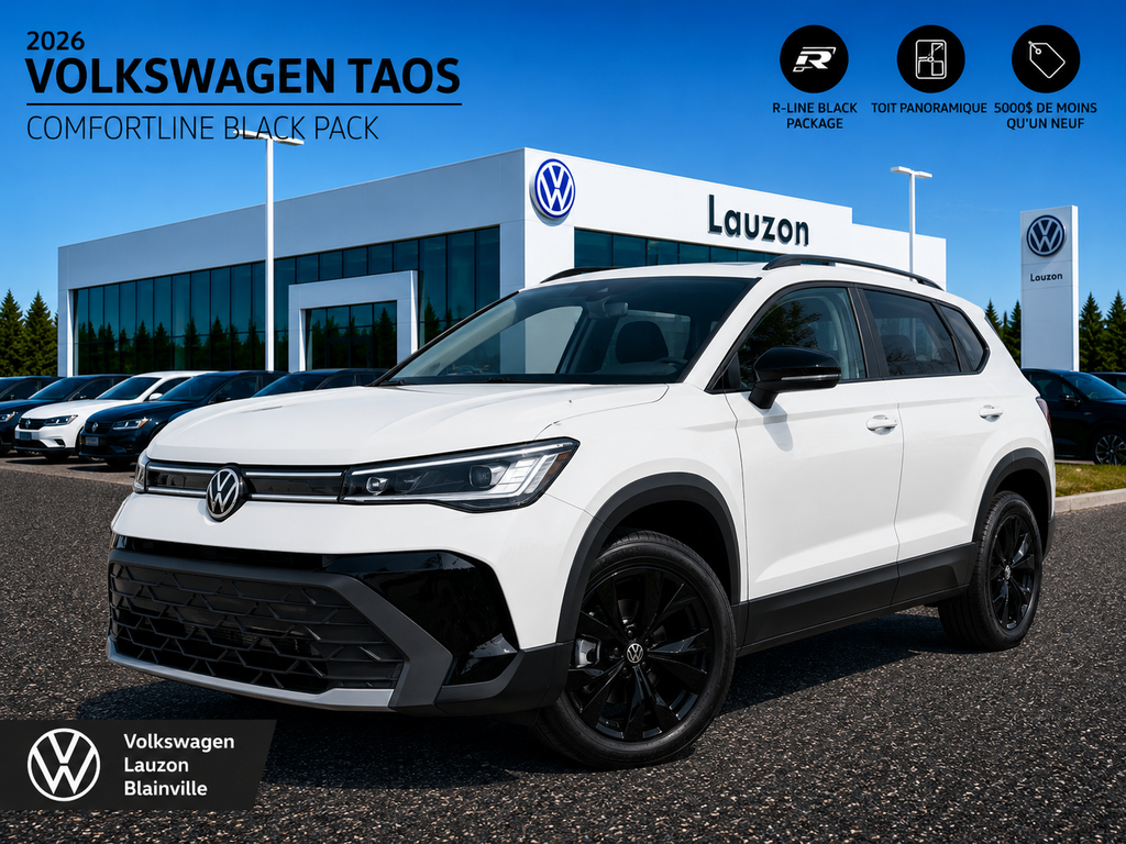 Volkswagen Taos COMFORTLINE+BLACK EDITION 2026 à Laval, Québec - 1 - w1024h768px