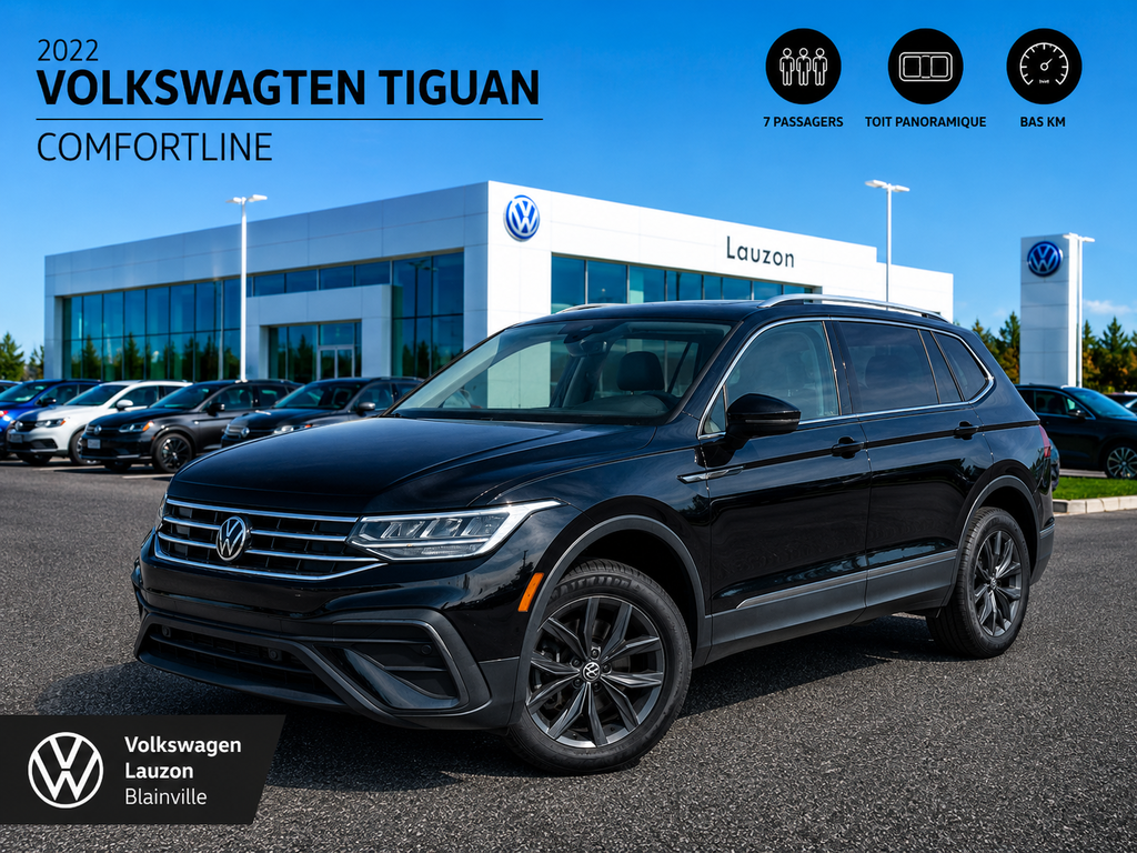 2022 Volkswagen Tiguan COMFORTLINE+7 PASSAGERS in Laval, Quebec - 1 - w1024h768px