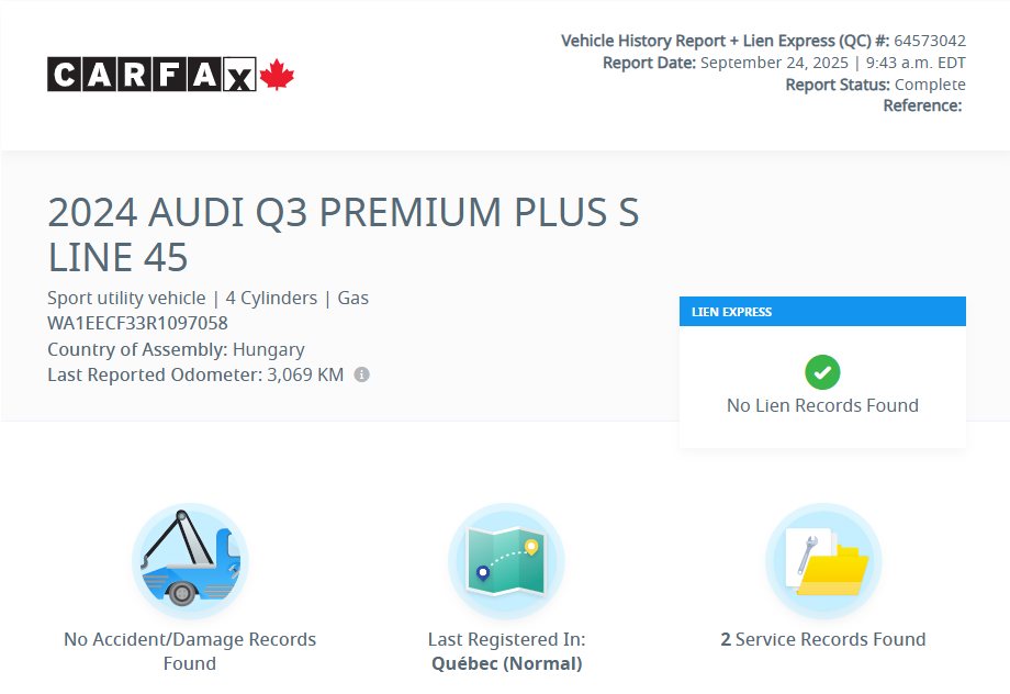 2024 Audi Q3 PROGRESSIV S-LINE | TOIT PANO | CUIR | CARPLAY | + in Laval, Quebec - 2 - w1024h768px