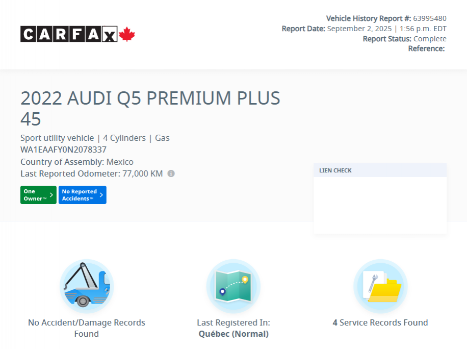 2022 Audi Q5 Progressiv S-LINE TOIT PANO | CUIR | NAV | CAM +++ in Laval, Quebec - 3 - w1024h768px