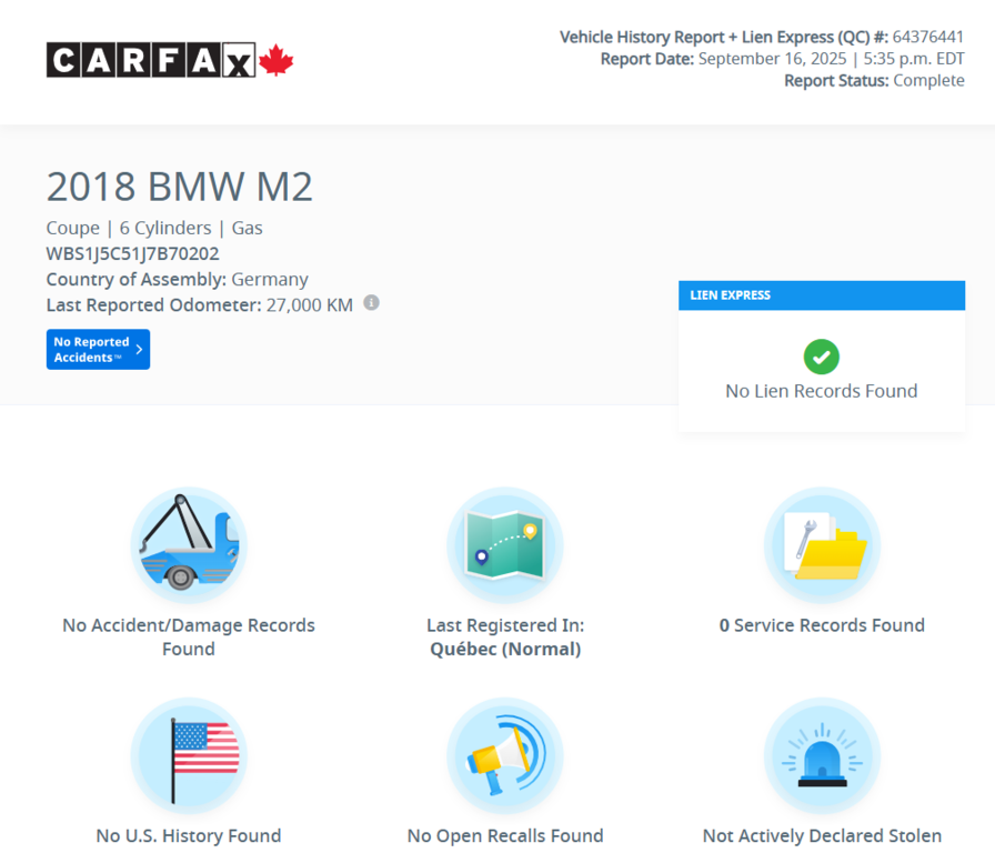 BMW M2 | DCT | 365HP | CUIR | NAV | CAM | BAS KM +++ 2018 à Laval, Québec - 2 - w1024h768px