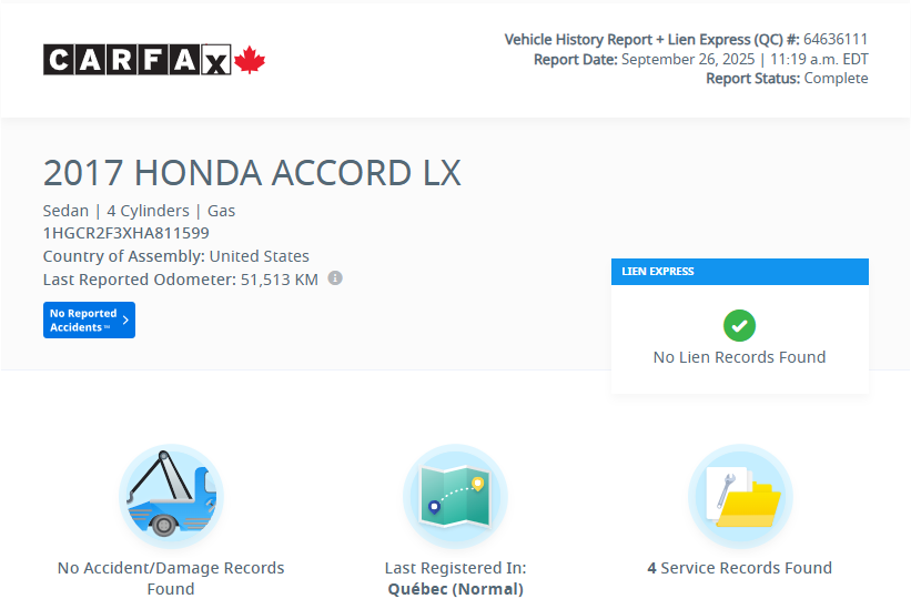 2017 Honda Accord LX | BAS KM | BLUETOOTH | CAMERA | +++ in Laval, Quebec - 2 - w1024h768px