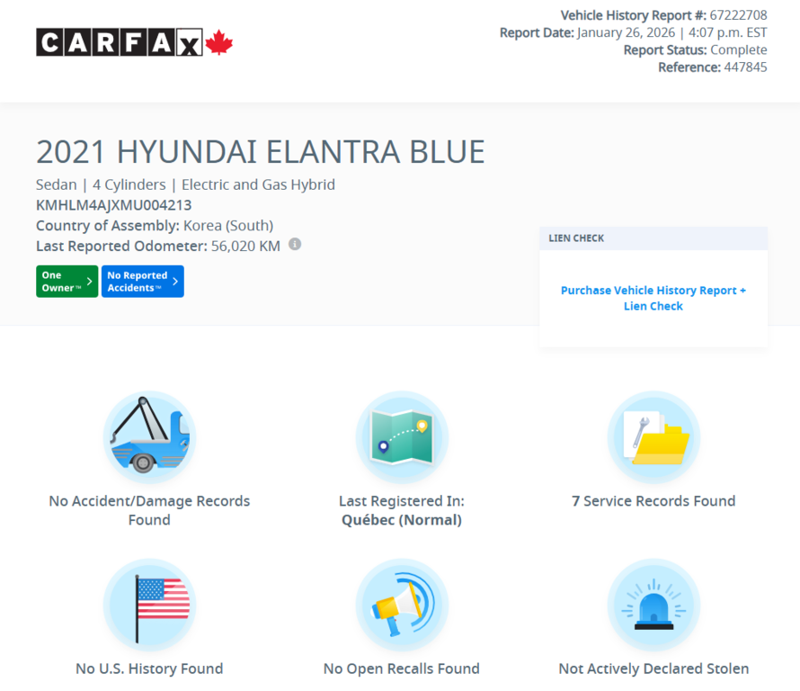 2021 Hyundai Elantra Hybrid HYBRID Preferred | CARPLAY | CAMÉRA | BLUETOOTH ++ in Laval, Quebec - 2 - w1024h768px