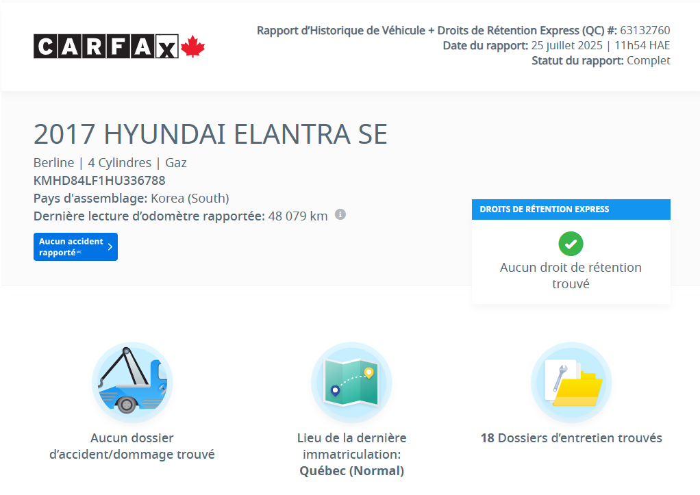 Hyundai Elantra GL AUTOMATIQUE | CARPLAY | CAMÉRA | BAS KM !! 2017 à Laval, Québec - 2 - w1024h768px