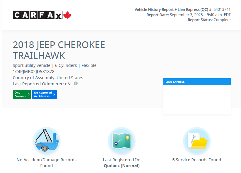 Jeep Cherokee Trailhawk | BAS KM | CAMÉRA | BLUETOOTH | +++ 2018 à Laval, Québec - 2 - w1024h768px
