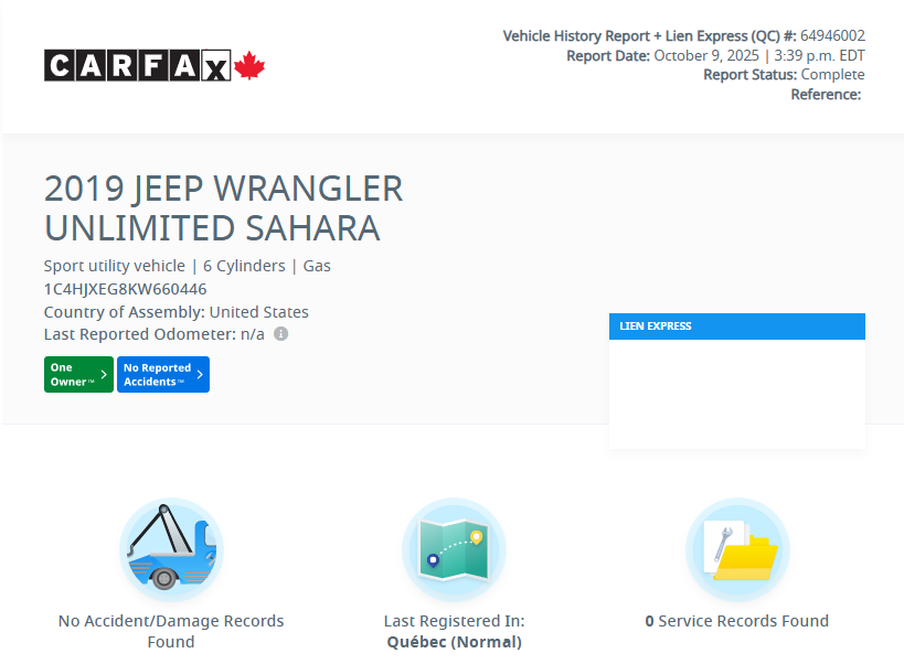 Jeep Wrangler Unlimited Unlimited Sahara TOIT DUR ET MOU | 2 KIT PNEUS+MAG 2019 à Laval, Québec - 2 - w1024h768px