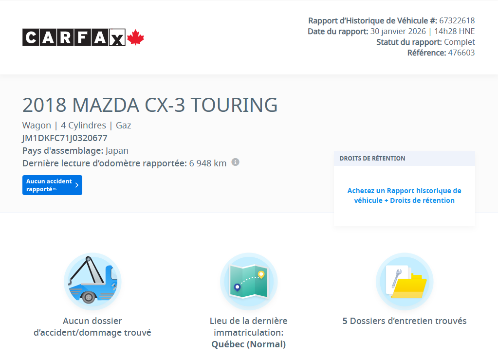 Mazda CX-3 GS AWD | 8 ROUES | CAMÉRA | SIÈGES CHAUFFANTS | ++ 2018 à Laval, Québec - 2 - w1024h768px