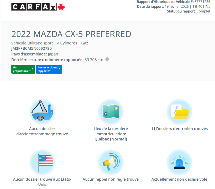 2022 Mazda CX-5 Kuro AWD | TOIT | CUIR | BAS KM | CARPLAY | CAMÉRA in Laval, Quebec - 2 - w1024h768px